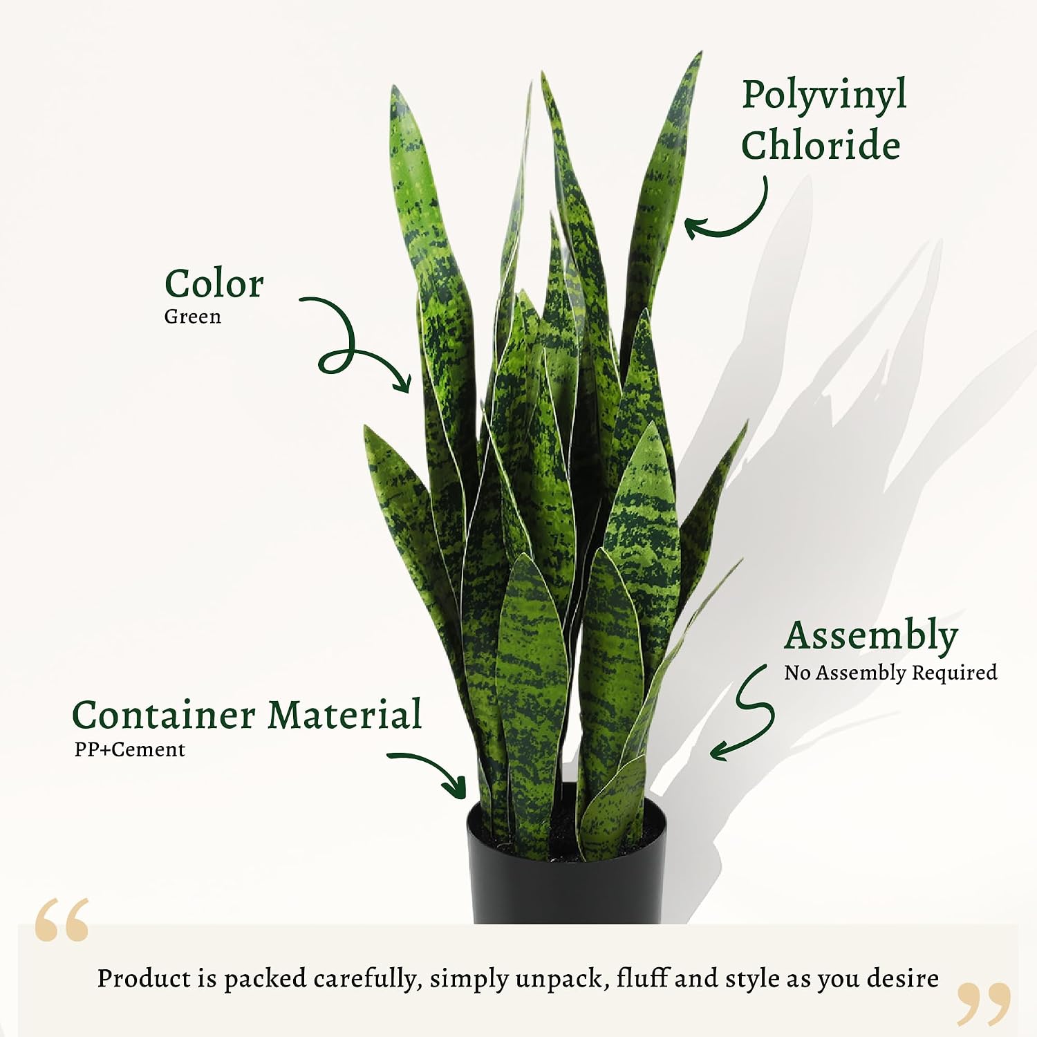 نبتة أفعى صناعية، نبات سانسيفي - مراجعة Snake Plant وسعره